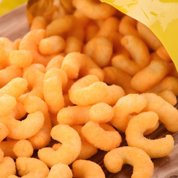corn puffed snack food production line double screw extruder snack food machine factory