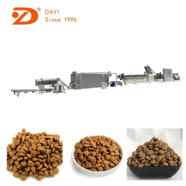 dog food making machine good sale double screw extruder
